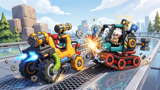 バトルカー：作って戦え screenshot