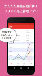 フリマの売上管理アプリ「セラーブック」自動でかんたん利益計算 screenshot