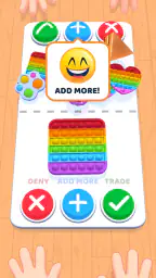 プッシュポップバブル交換ゲーム ポップイットトレード screenshot