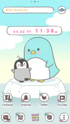 ペンギンの親子 テーマ screenshot