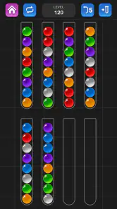 ボール選別 - 脳を鍛える色分けパズル ゲーム screenshot