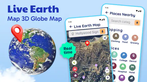 ライブ アース マップ 3D-GPS マップ screenshot