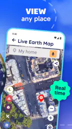 ライブ アース マップ 3D-GPS マップ screenshot