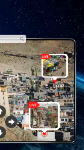ライブ地球地図 - サテライト，ストリートビュー screenshot