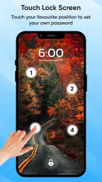 ロック画面をタッチ 写真をタッチ screenshot