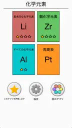 化学元素と周期表 : 化学元素、記号、名前に関するクイズ screenshot