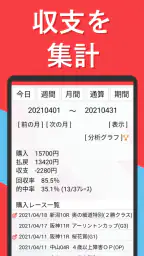 即パットを快適に KEIBAI～競馬予想も収支も即パッと！ screenshot