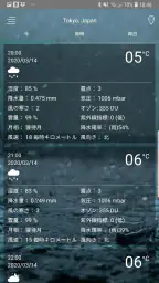天気予報アプリ screenshot