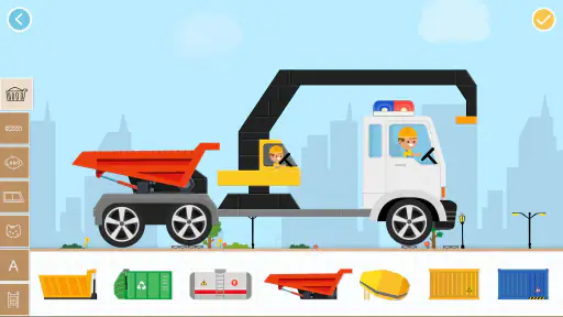 子供のためのレンガのCar2ビルドゲーム-パトカー消防車 screenshot