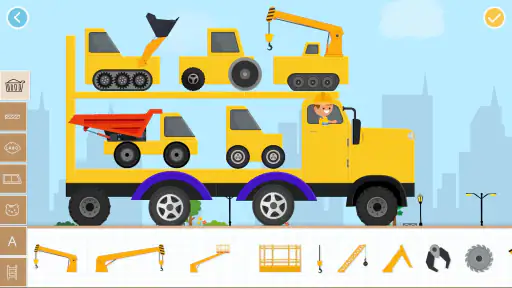 子供のためのレンガのCar2ビルドゲーム-パトカー消防車 screenshot