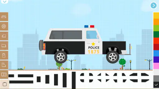 子供のためのレンガのCar2ビルドゲーム-パトカー消防車 screenshot