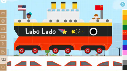 子供のためのレンガのCar2ビルドゲーム-パトカー消防車 screenshot