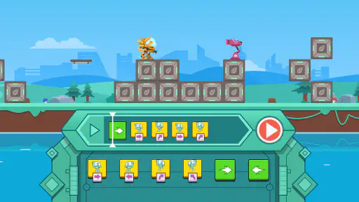 恐竜プログラミング2：子供向けプログラミングパズルゲーム screenshot