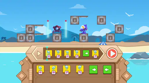 恐竜プログラミング2：子供向けプログラミングパズルゲーム screenshot