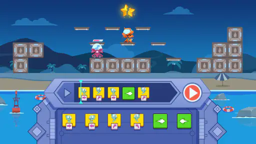 恐竜プログラミング2：子供向けプログラミングパズルゲーム screenshot