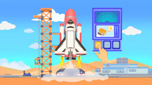 恐竜ロケットチーム - 子供向け科学啓蒙パズルゲーム screenshot