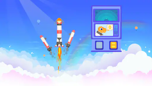 恐竜ロケットチーム - 子供向け科学啓蒙パズルゲーム screenshot