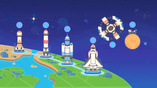 恐竜ロケットチーム - 子供向け科学啓蒙パズルゲーム screenshot