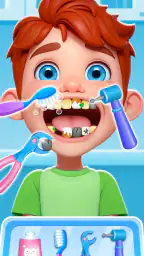 歯医者 ドクター 子供 ゲーム - 歯磨きゲーム 共 動物 screenshot