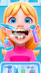 歯医者 ドクター 子供 ゲーム - 歯磨きゲーム 共 動物 screenshot