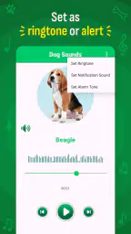 犬の鳴き声の着信音の壁紙 screenshot