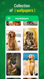 犬の鳴き声の着信音の壁紙 screenshot