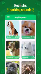 犬の鳴き声の着信音の壁紙 screenshot