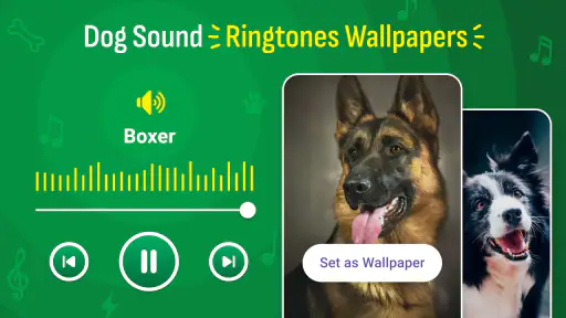 犬の鳴き声の着信音の壁紙 screenshot