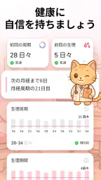 生理カレンダー -月経周期トラッカー screenshot