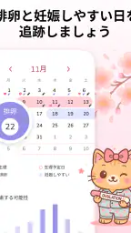 生理カレンダー -月経周期トラッカー screenshot