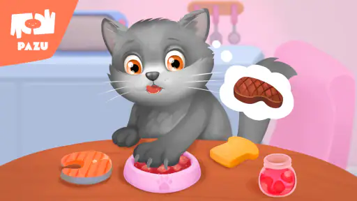 私の猫-子供のためのペットケアとドレスアップゲーム screenshot