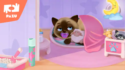 私の猫-子供のためのペットケアとドレスアップゲーム screenshot