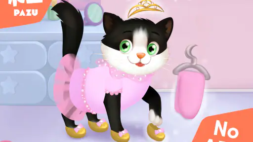私の猫-子供のためのペットケアとドレスアップゲーム screenshot