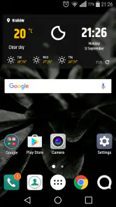 簡単な天気＆時計ウィジェット screenshot