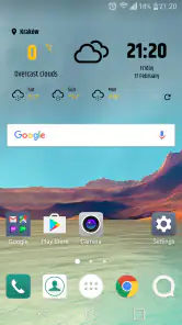 簡単な天気＆時計ウィジェット screenshot