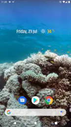 簡単な天気＆時計ウィジェット screenshot
