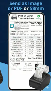 簡単な請求書: 領収書、見積書 screenshot