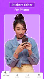 簡単ステッカーメーカー：写真編集 screenshot