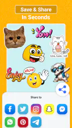 簡単ステッカーメーカー：写真編集 screenshot
