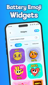 絵文字バッテリーアイコンをカスタマイズ screenshot