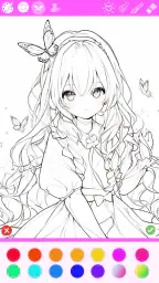 色塗り絵：イラストお絵描きぬりえパズルASMRゲーム screenshot