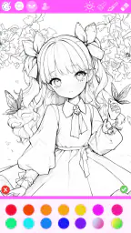 色塗り絵：イラストお絵描きぬりえパズルASMRゲーム screenshot