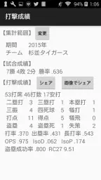 草野球日記 ベボレコ screenshot