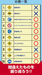 道路標識クイズ -運転免許取得や交通安全のお供に- screenshot