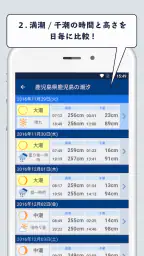 魚勝 潮見表／潮汐・潮位を検索 screenshot
