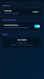 Arc Astra Network screenshot