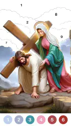 Bible Color - 숫자로 색칠하기 screenshot