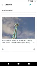 Blogger screenshot