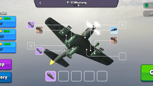 Bomber Ace: 제2차 세계대전 전투기 게임 screenshot