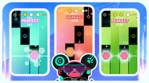 Cat Cute Tiles: 리듬 게임 screenshot